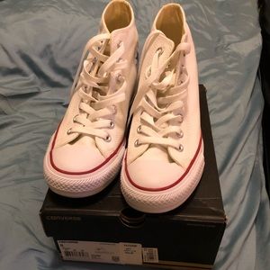 Converse White Wedge Hightops
